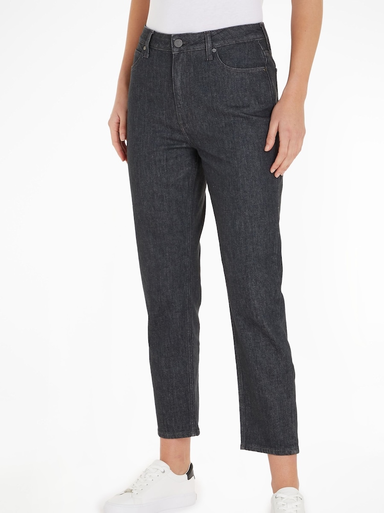 Calvin Klein Natural High Rise Wide Jeans - Image 1 of 6 Calvin Klein Natural High Rise Wide Jeans - Image 1 of 6