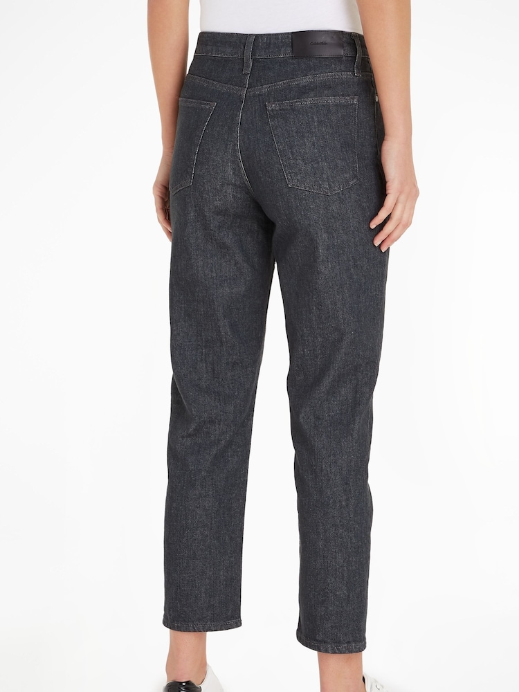 Calvin Klein Natural High Rise Wide Jeans - Image 2 of 6 Calvin Klein Natural High Rise Wide Jeans - Image 2 of 6