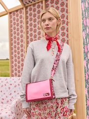 Cath Kidston Pink/Red Double Cross-Body Bag - Image 1 of 10