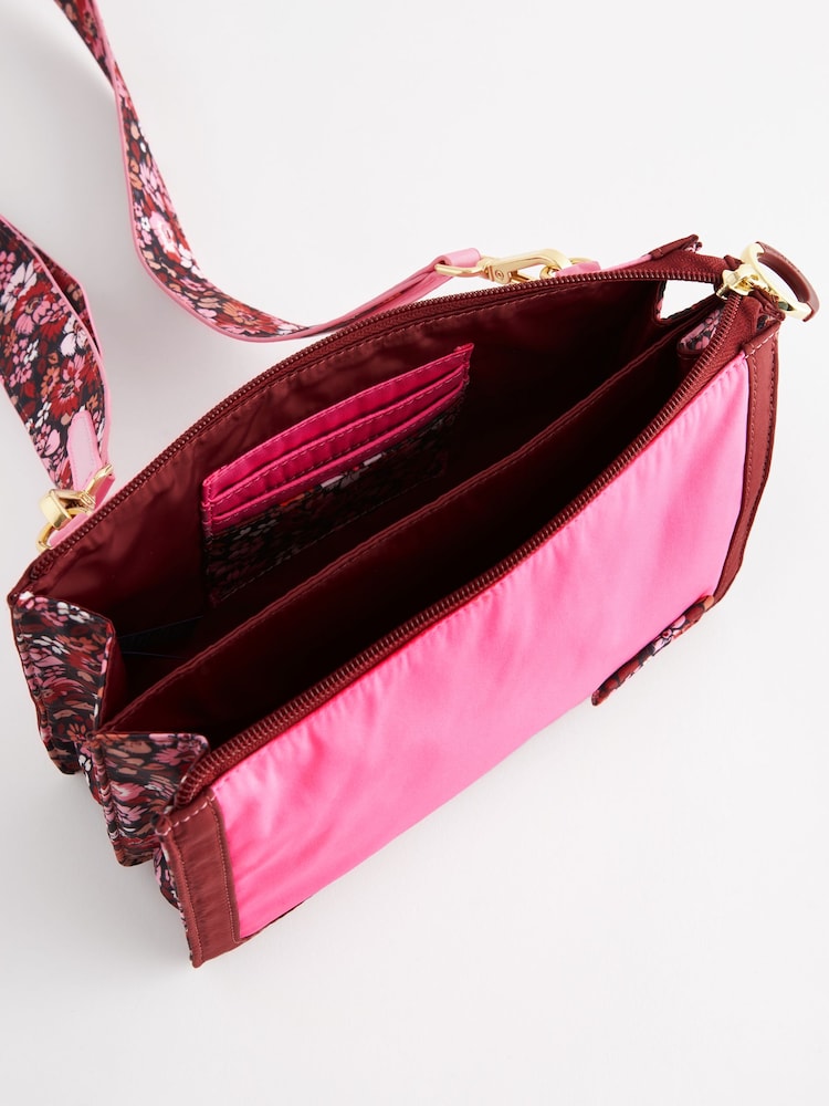 Cath Kidston Pink/Red Double Cross-Body Bag - Image 10 of 10