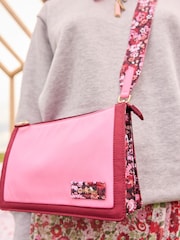 Cath Kidston Pink/Red Double Cross-Body Bag - Image 3 of 10