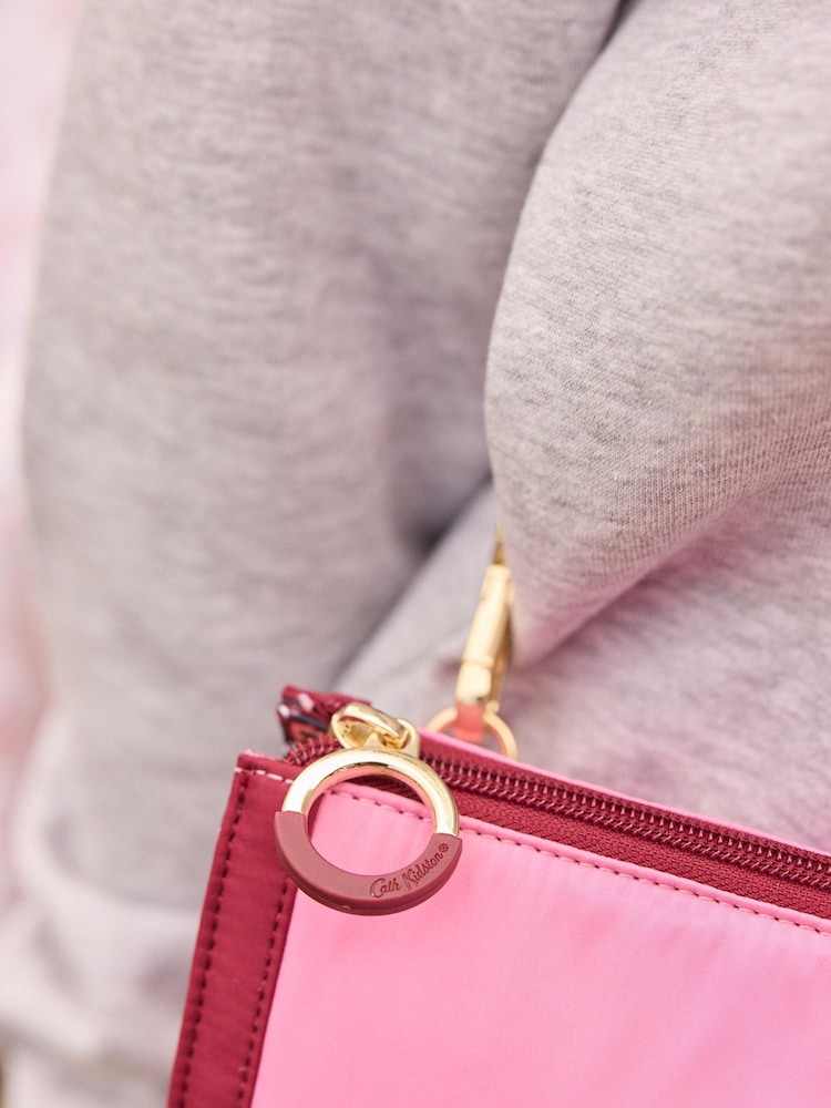 Cath Kidston Pink/Red Double Cross-Body Bag - Image 4 of 10