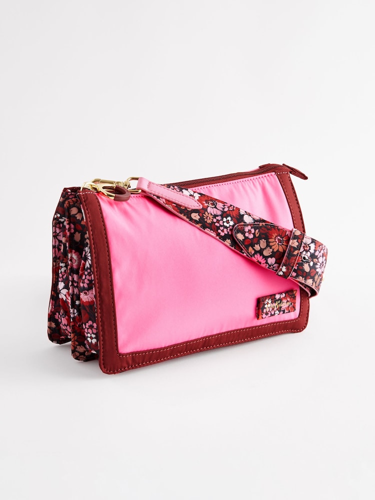 Cath Kidston Pink/Red Double Cross-Body Bag - Image 5 of 10
