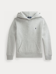 Polo Ralph Lauren Grey Logo Jersey Hoodie - Image 4 of 5