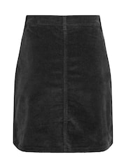 M&Co Black Pocket Detail Cotton Corduroy Skirt - Image 6 of 6
