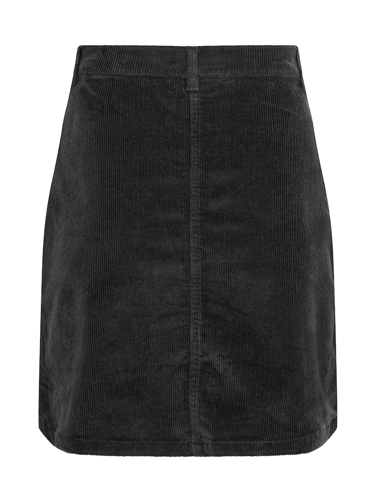 M&Co Black Pocket Detail Cotton Corduroy Skirt - Image 6 of 6 M&Co Black Pocket Detail Cotton Corduroy Skirt - Image 6 of 6