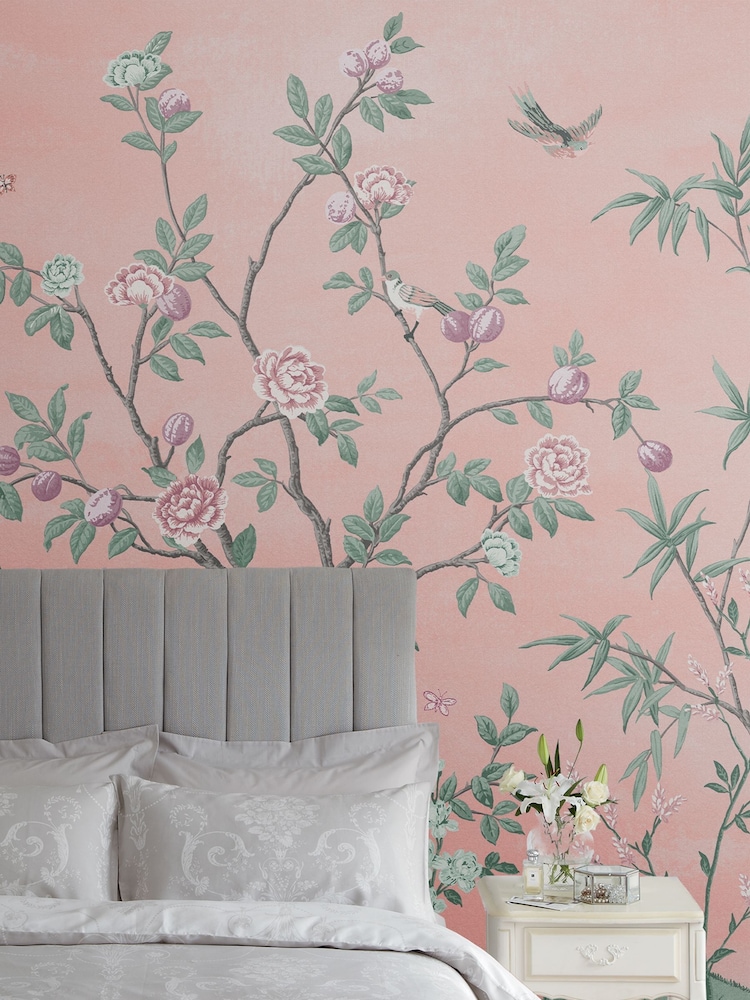 Laura Ashley Blush Eglantine 3M Mural - Image 1 of 4