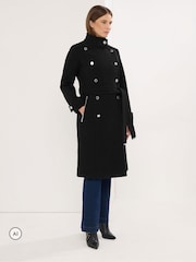 Melns - Star by Julien MacDonald militārajā mētelī - Attēls 2 no 6
