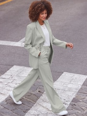 Sosandar Green Sage Green Wide Leg Trousers - Image 1 of 5
