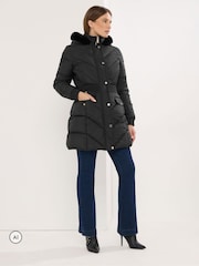 Negro - Star by Julien MacDonald Padded Coat - Imagen 2 de 6