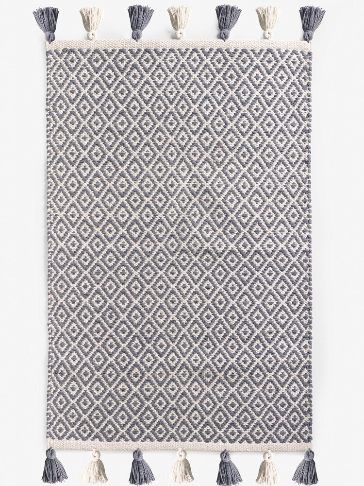 Grey Geo Bath Mat - Image 3 of 3
