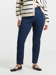 Simply Be Blue Slim Pull On Jeggings - Image 1 of 5