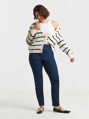 Simply Be Blue Slim Pull On Jeggings - Image 2 of 5