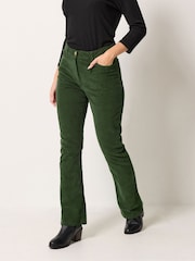 M&Co Green Bootcut Corduroy Trousers - Image 1 of 6