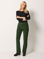 M&Co Green Bootcut Corduroy Trousers - Image 2 of 6