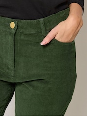 M&Co Green Bootcut Corduroy Trousers - Image 4 of 6