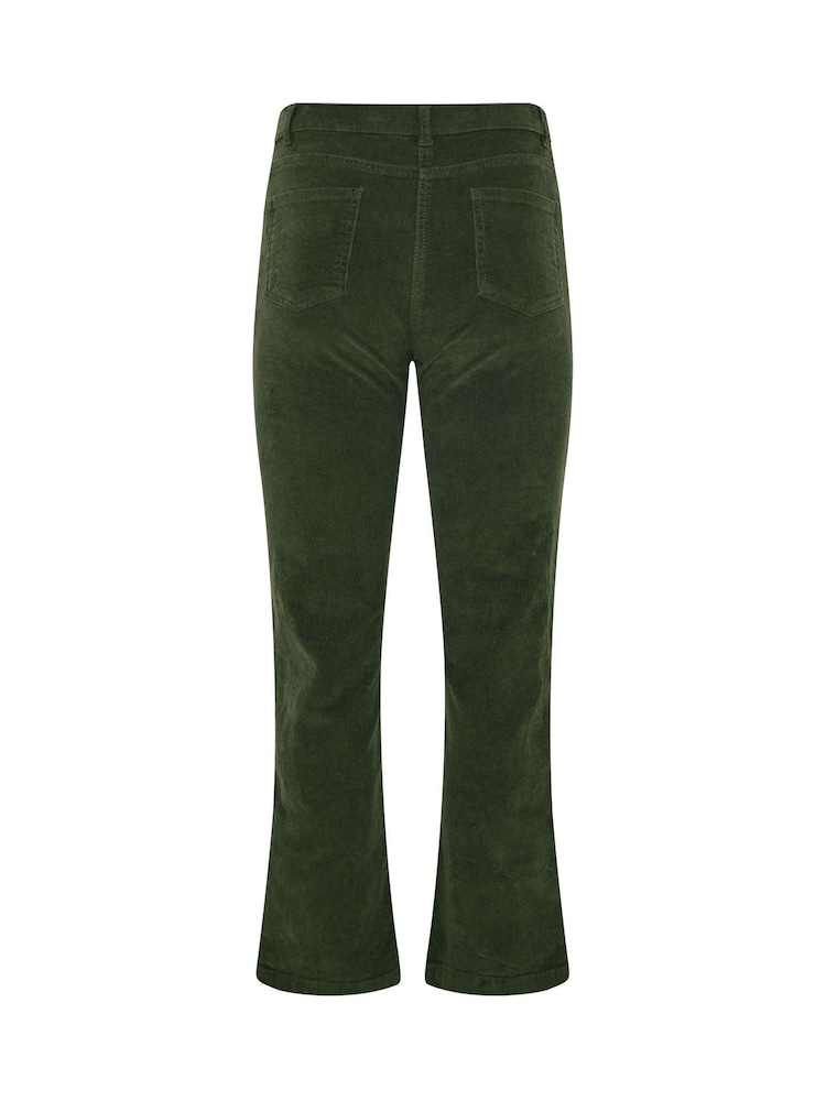 M&Co Green Bootcut Corduroy Trousers - Image 6 of 6