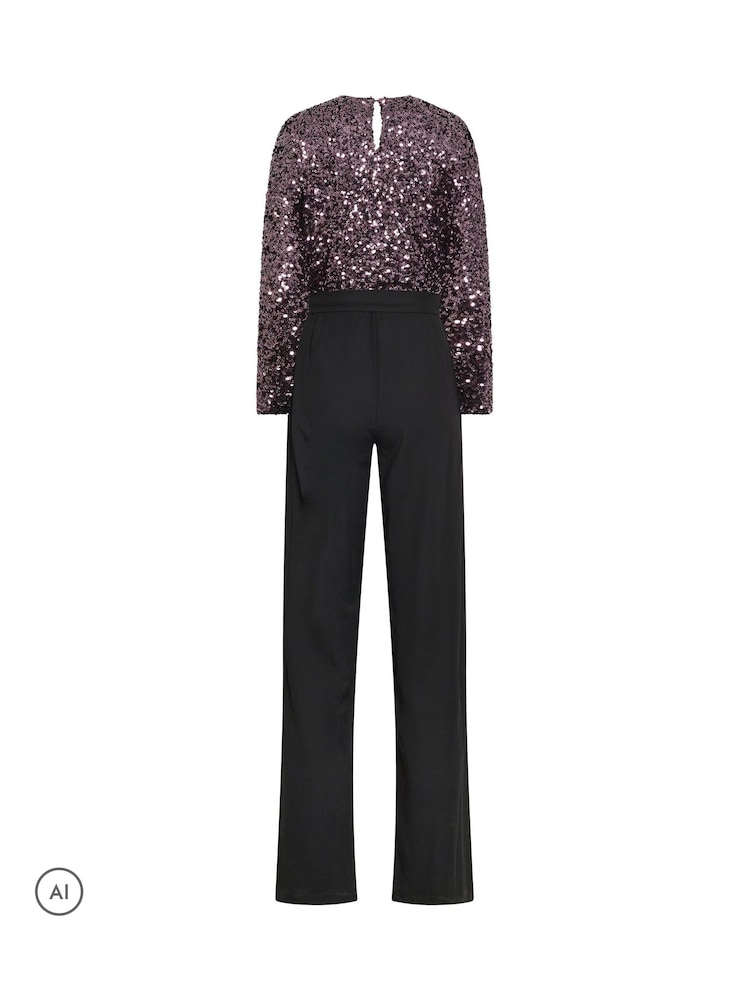 Long Tall Sally אוברול פייטים בגזרה רחבה - תמונה 6 מתוך 6 Long Tall Sally אוברול פייטים בגזרה רחבה - תמונה 6 מתוך 6