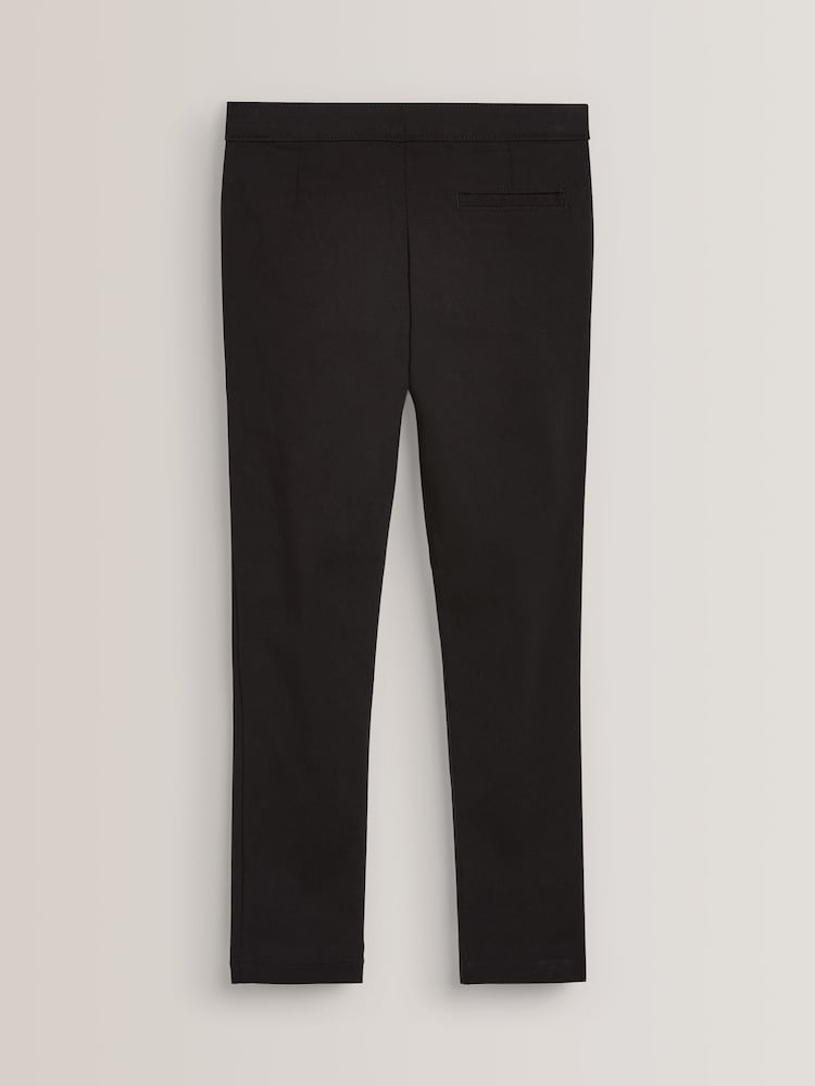 Black Skinny Stretch School Trousers 2 Pack (3-17yrs) - Image 2 of 3