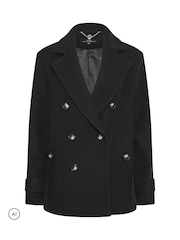 Star by Julien MacDonald Black Pea Coat - Image 5 of 6