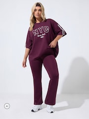 Yours Curve Red Active Flared Leggings - Image 2 of 6