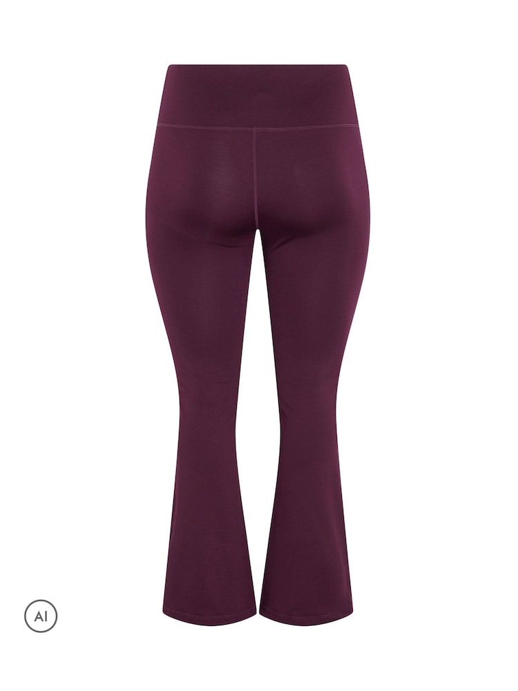 Yours Curve Red Active Flared Leggings - Image 6 of 6 Yours Curve Red Active Flared Leggings - Image 6 of 6