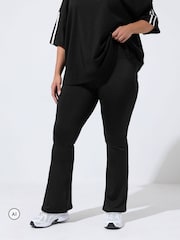 Yours Curve Black Active Flared Leggings - Image 1 of 7