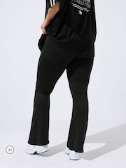Yours Curve Black Active Flared Leggings - Image 3 of 7
