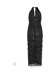 Long Tall Sally Sequin Tassel Halterneck Maxi Dress - Bild 6 von 6