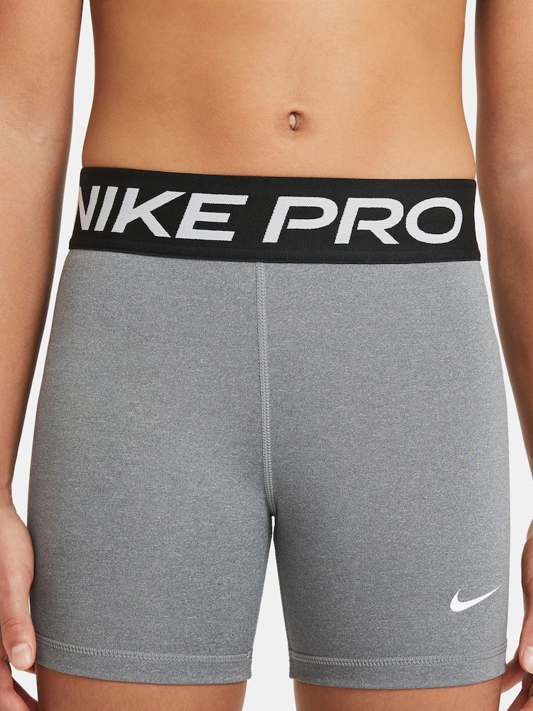 Nike Grey Marl 3 Inch Dri-FIT Pro Shorts - Image 3 of 7