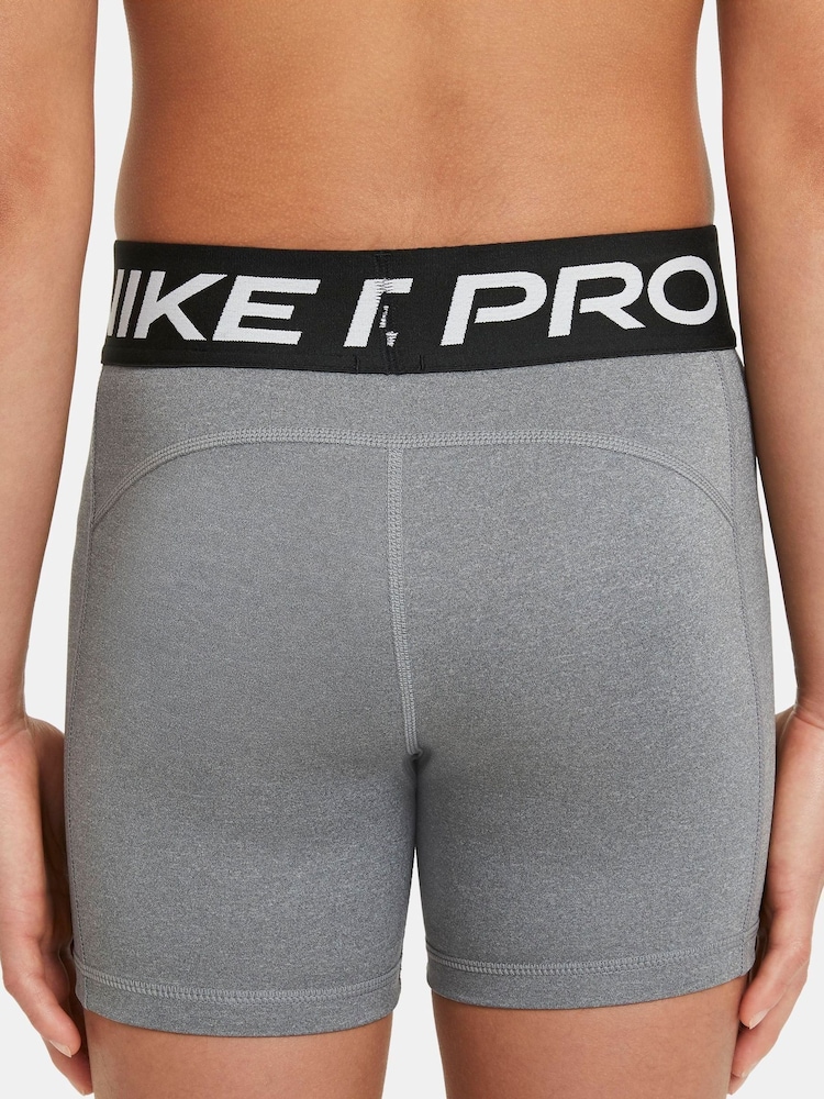 Nike Grey Marl 3 Inch Dri-FIT Pro Shorts - Image 4 of 7