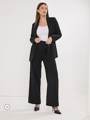 Schwarz - Star by Julien MacDonald Weites Bein Tailored Hosen - Bild 1 von 3