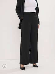 Schwarz - Star by Julien MacDonald Weites Bein Tailored Hosen - Bild 2 von 3