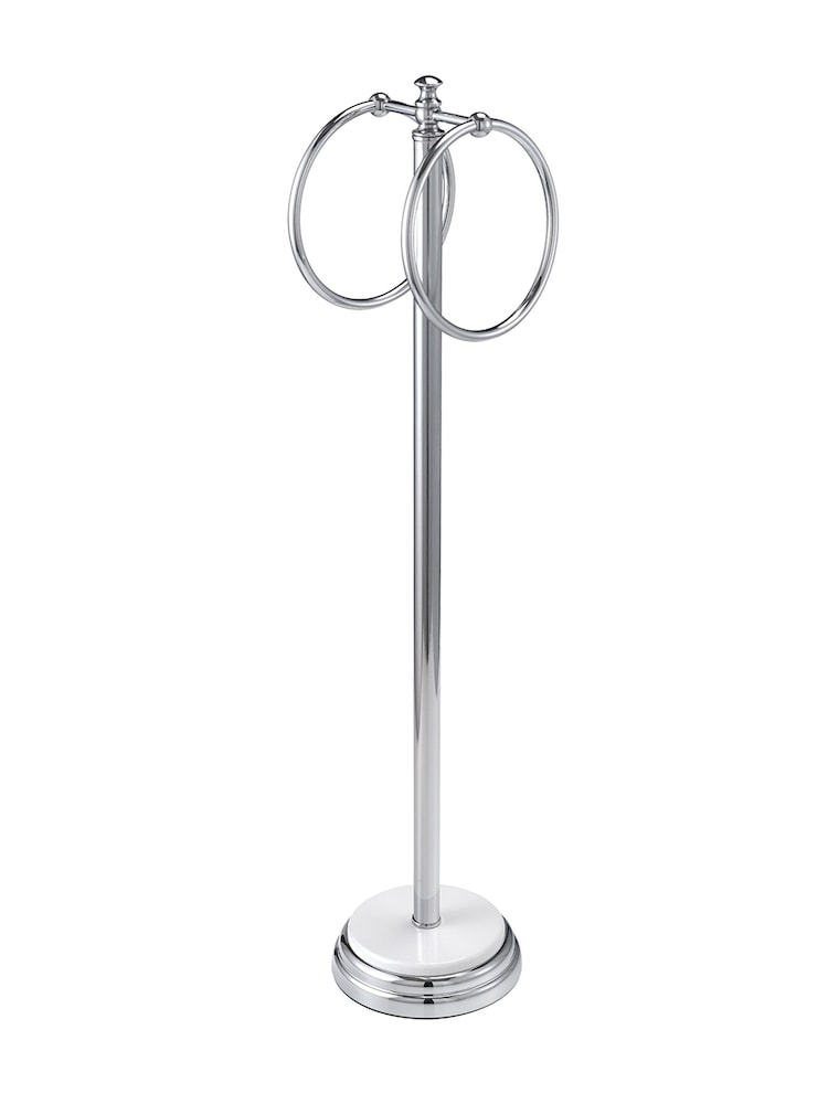Showerdrape White Opera Freestanding Double Towel Ring - Image 4 of 4 Showerdrape White Opera Freestanding Double Towel Ring - Image 4 of 4