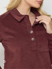 M&Co Brown Cord Pocket Dress - Image 4 of 6