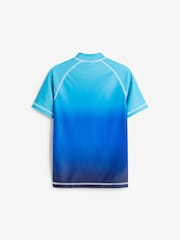 Blue Ombre Short Sleeve Sunsafe Rash Vest (1.5-16yrs) - Image 2 of 4
