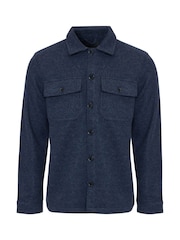 Threadbare Blue Faux Wool Button Up Shacket - Image 10 of 10