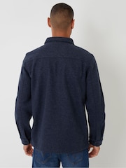 Threadbare Blue Faux Wool Button Up Shacket - Image 2 of 10