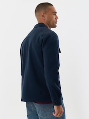 Threadbare Blue Faux Wool Button Up Shacket - Image 9 of 10