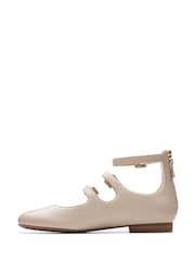 Clarks Natural Leather Fawna Strap Shoes - Image 2 of 7