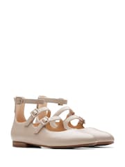 Clarks Natural Leather Fawna Strap Shoes - Image 4 of 7