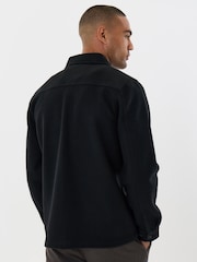Threadbare Black Faux Wool Button Up Shacket - Image 2 of 3