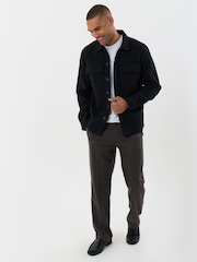 Threadbare Black Faux Wool Button Up Shacket - Image 3 of 3
