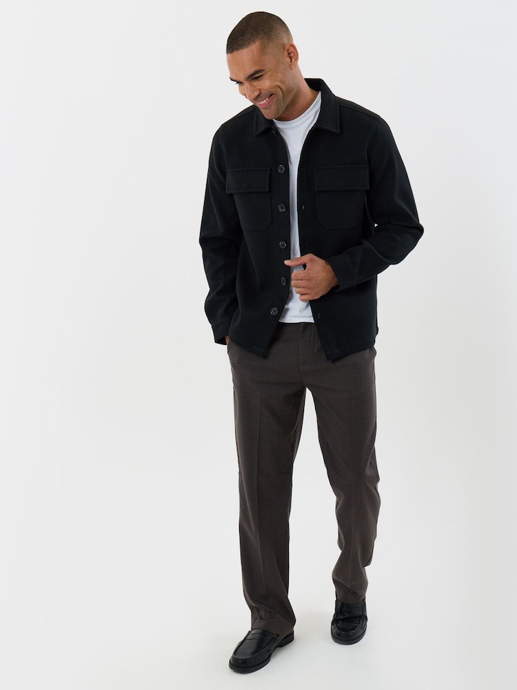 Threadbare Black Faux Wool Button Up Shacket - Image 3 of 3