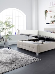 Aspire Furniture Beige End Lift Ottoman Storage Bed - Image 1 of 5