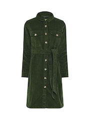 M&Co Green Corduroy Midi Shirt Dress - Image 5 of 6