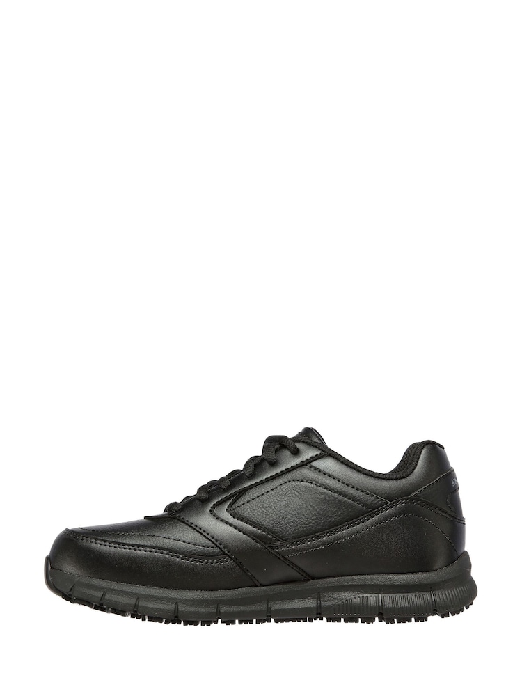 Skechers Black Nampa Wyola Slip Resistant Womens Trainers - Image 2 of 5