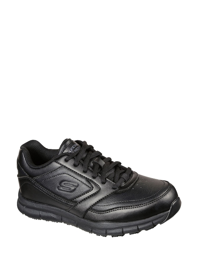 Skechers Black Nampa Wyola Slip Resistant Womens Trainers - Image 3 of 5