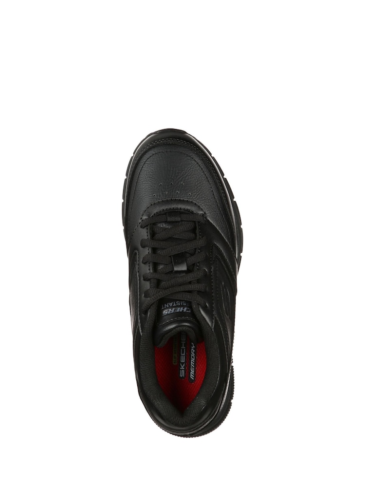 Skechers Black Nampa Wyola Slip Resistant Womens Trainers - Image 4 of 5
