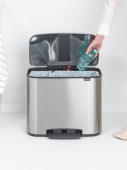 Brabantia Matt Steel Fingerprint Proof Bo 11 Plus 23L Pedal Bin - Image 2 of 5
